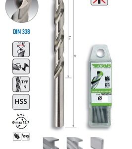 Punta Trapano per Ferro GEBFOR HSS-G Pro D.2x49